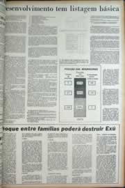 Página do jornal Correio do Ceará de março de 1972