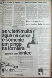 Página do jornal Correio do Ceará de abril de 1972