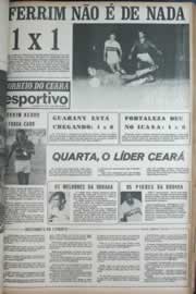 Página do jornal Correio do Ceará de abril de 1972