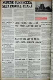 Página do jornal Correio do Ceará de abril de 1972
