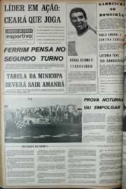 Página do jornal Correio do Ceará de abril de 1972