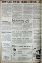 Página do jornal Correio do Ceará de abril de 1972