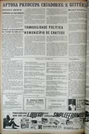 Página do jornal Correio do Ceará de abril de 1972