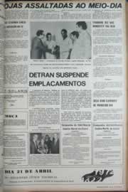 Página do jornal Correio do Ceará de abril de 1972