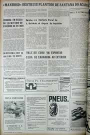 Página do jornal Correio do Ceará de abril de 1972