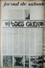 Página do jornal Correio do Ceará de abril de 1972