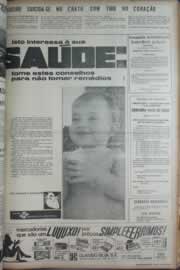 Página do jornal Correio do Ceará de abril de 1972