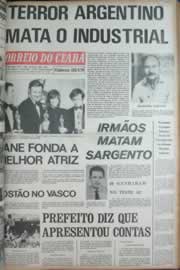 Página do jornal Correio do Ceará de abril de 1972