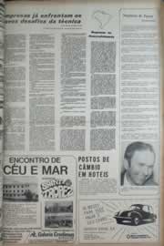 Página do jornal Correio do Ceará de abril de 1972