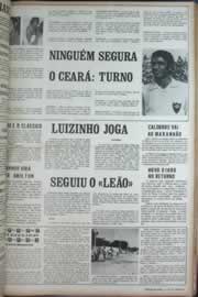 Página do jornal Correio do Ceará de abril de 1972