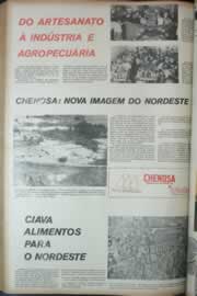 Página do jornal Correio do Ceará de abril de 1972