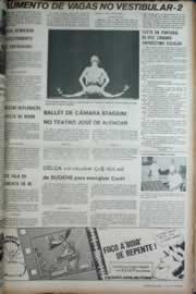 Página do jornal Correio do Ceará de abril de 1972