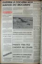 Página do jornal Correio do Ceará de abril de 1972