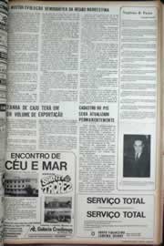 Página do jornal Correio do Ceará de abril de 1972
