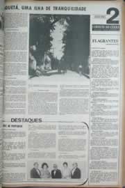 Página do jornal Correio do Ceará de abril de 1972