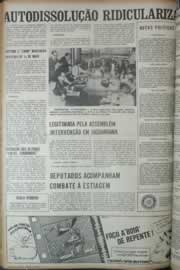 Página do jornal Correio do Ceará de abril de 1972