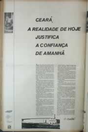 Página do jornal Correio do Ceará de abril de 1972