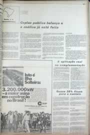 Página do jornal Correio do Ceará de abril de 1972