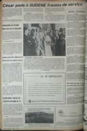 Página do jornal Correio do Ceará de abril de 1972