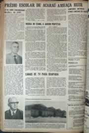 Página do jornal Correio do Ceará de abril de 1972