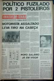 Página do jornal Correio do Ceará de maio de 1972
