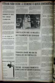 Página do jornal Correio do Ceará de maio de 1972