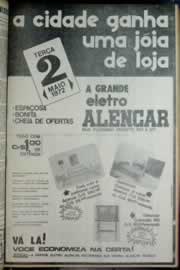 Página do jornal Correio do Ceará de maio de 1972