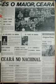 Página do jornal Correio do Ceará de maio de 1972