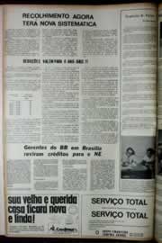 Página do jornal Correio do Ceará de maio de 1972