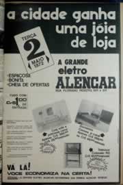 Página do jornal Correio do Ceará de maio de 1972