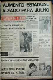 Página do jornal Correio do Ceará de maio de 1972