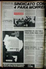 Página do jornal Correio do Ceará de maio de 1972