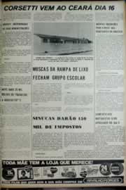 Página do jornal Correio do Ceará de maio de 1972