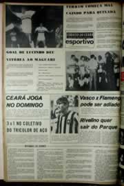 Página do jornal Correio do Ceará de maio de 1972