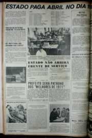 Página do jornal Correio do Ceará de maio de 1972