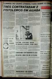 Página do jornal Correio do Ceará de maio de 1972