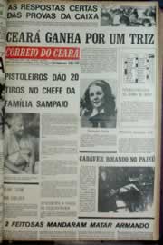 Página do jornal Correio do Ceará de maio de 1972