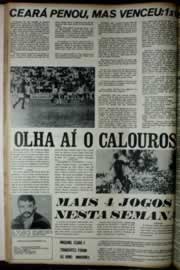 Página do jornal Correio do Ceará de maio de 1972