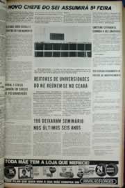 Página do jornal Correio do Ceará de maio de 1972