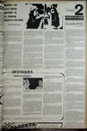 Página do jornal Correio do Ceará de maio de 1972