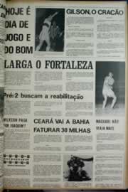 Página do jornal Correio do Ceará de maio de 1972