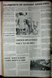 Página do jornal Correio do Ceará de maio de 1972