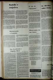 Página do jornal Correio do Ceará de maio de 1972