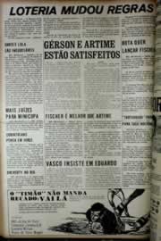 Página do jornal Correio do Ceará de maio de 1972