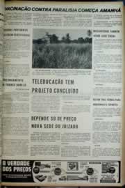 Página do jornal Correio do Ceará de maio de 1972
