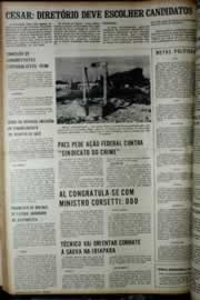 Página do jornal Correio do Ceará de maio de 1972