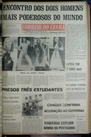 Página do jornal Correio do Ceará de maio de 1972