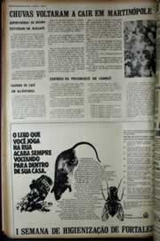 Página do jornal Correio do Ceará de maio de 1972
