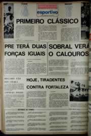Página do jornal Correio do Ceará de maio de 1972