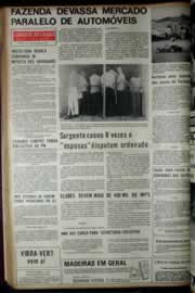 Página do jornal Correio do Ceará de maio de 1972